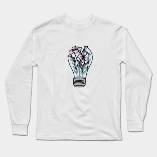 Floral Lightbulb Long Sleeve T-Shirt